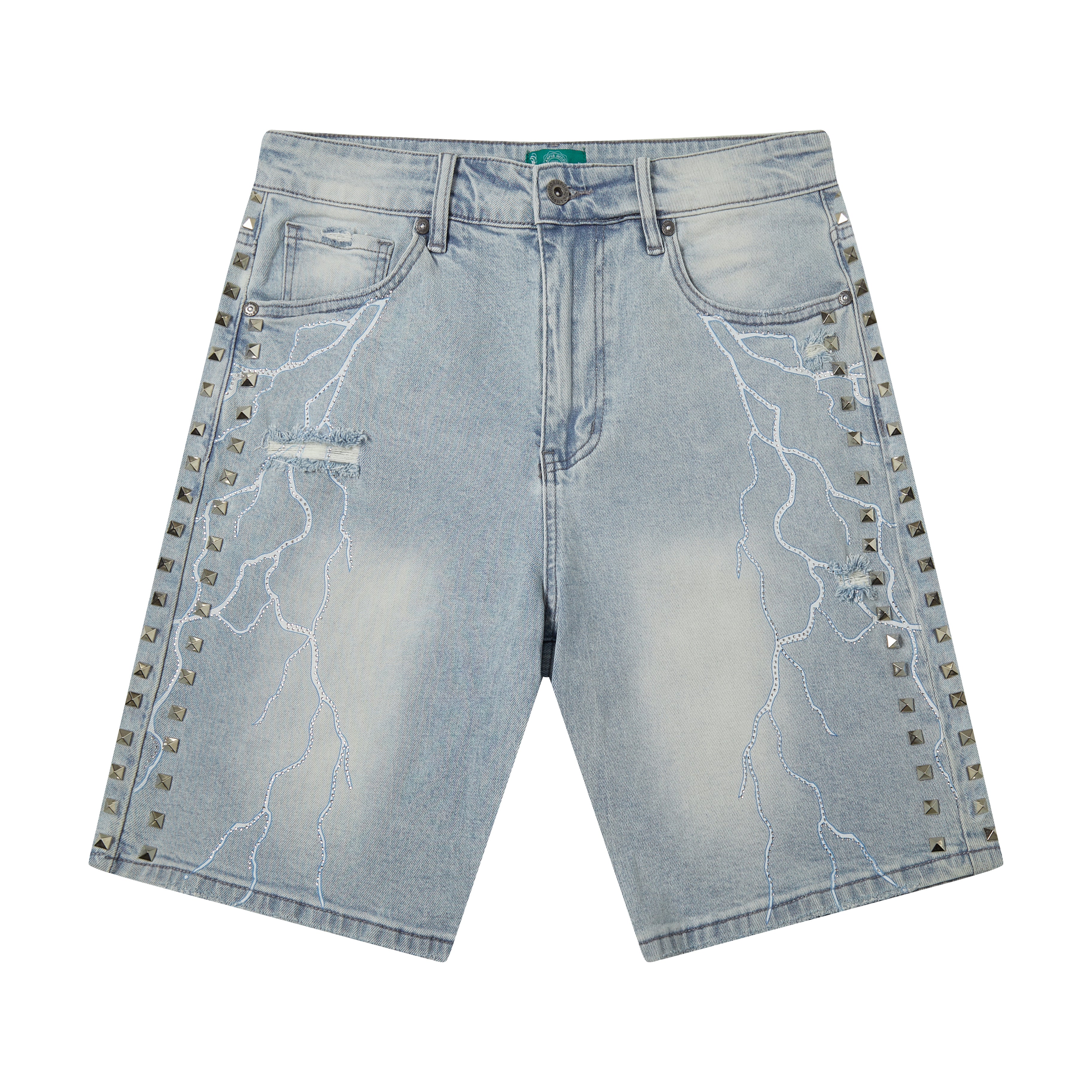Electric Storm Jorts (Blue Wash)